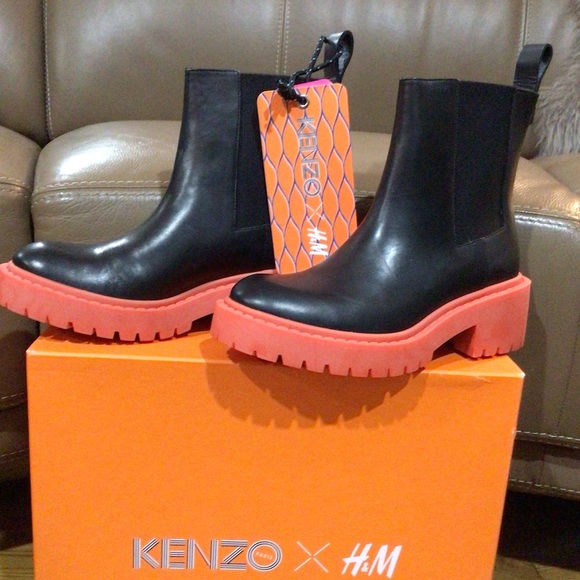 NWT KENZO * H&M Boots - Picture 6 of 14